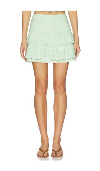 Lydia Skirt in Summer Green | Revolve Clothing (Global)