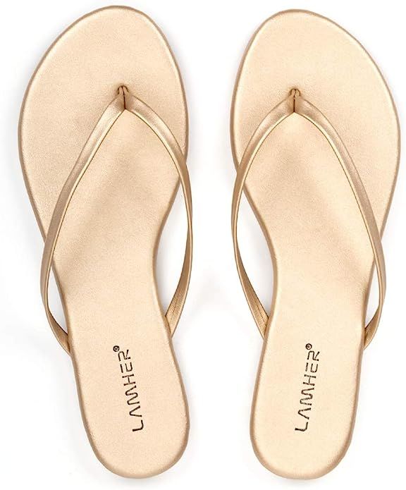 LAMHER Women’s Thong Flip Flops Sandal | Amazon (US)
