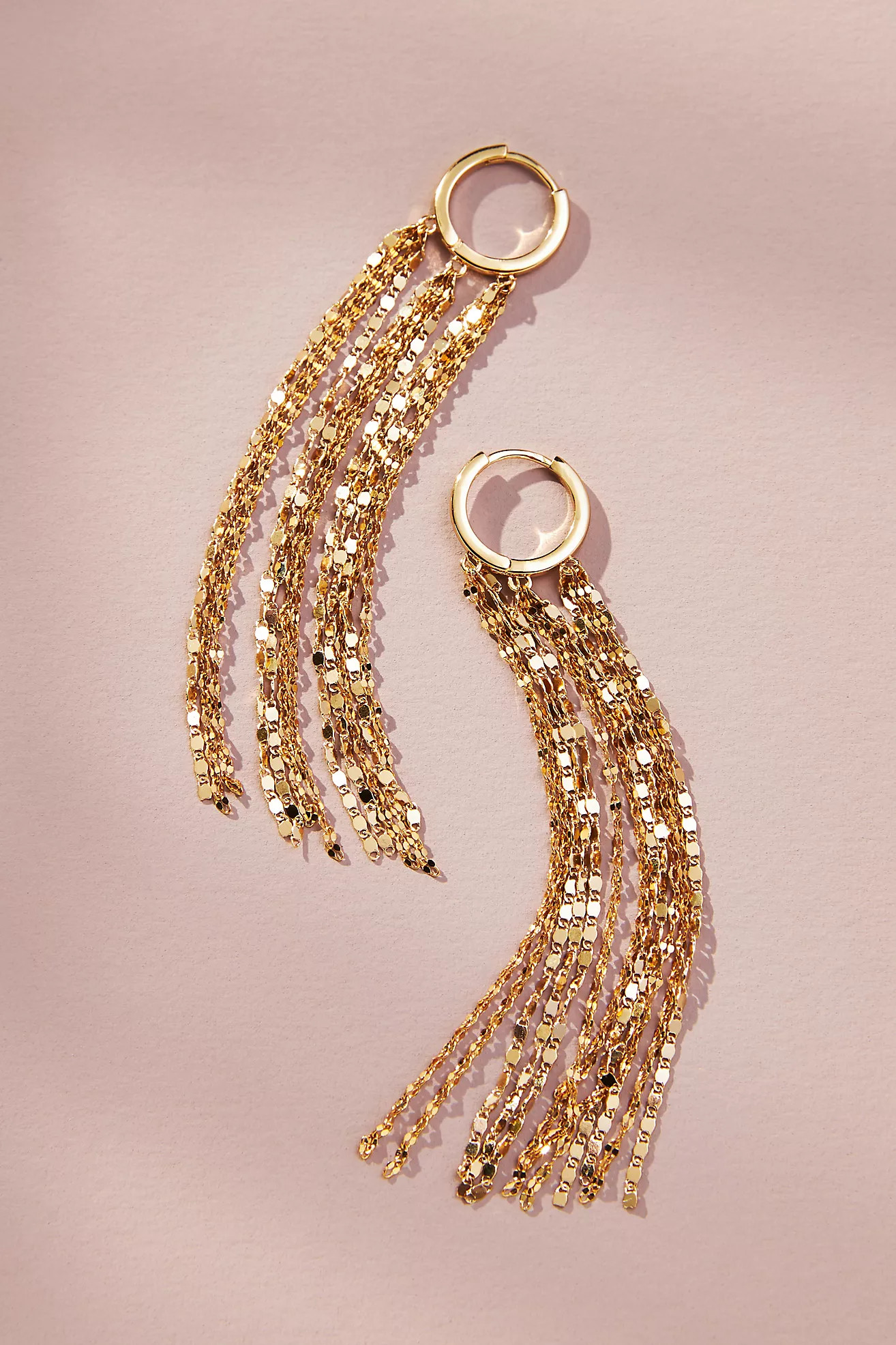 Sparkly Metal Drop Earrings | Anthropologie (US)