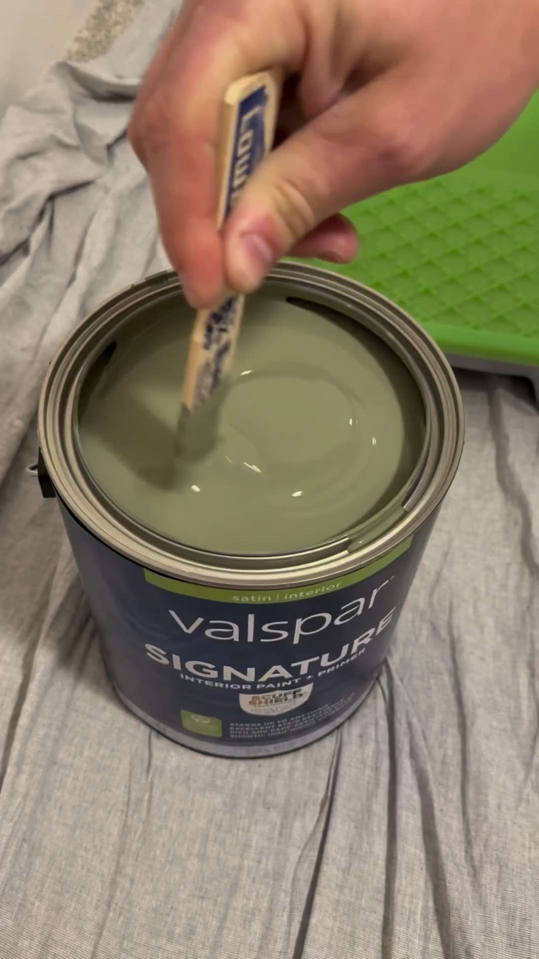 Valspar’s 2026 color of the year is here and it’s a stunner! 

#valspar #paint #valsparpaint #valsparcoloroftheyear #warmeucalyptus #cozy #inspo 

#LTKHome