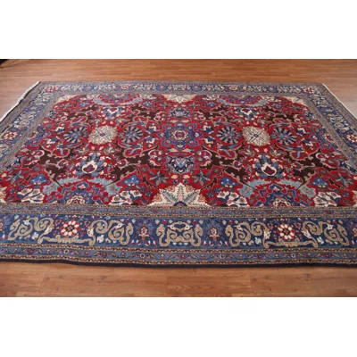 One-of-a-Kind Sonyi Hand-Knotted 1970S 7'5" X 10'11" Wool Area Rug in Red | Wayfair North America