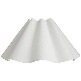 Springcrest White Linen Wave Empire Lamp Shade 6x18x10 (Spider) | www.lampsplus.com | Lamps Plus