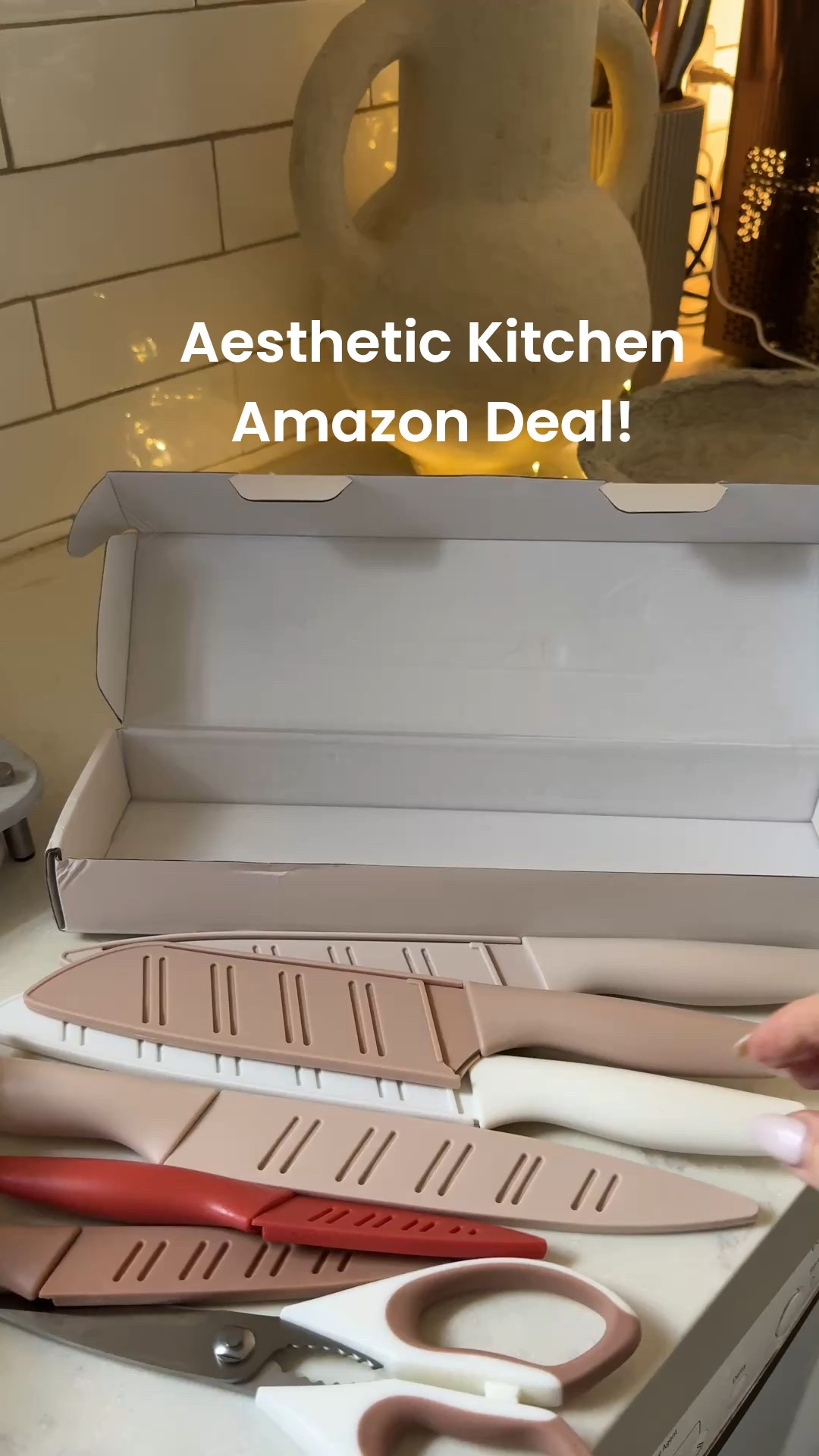 This set of knives is not only a super deal…but such an aesthetic addition!! Love the colors and the look of these! Under $20!!! 

#LTKFindsUnder50 #LTKSaleAlert #LTKHome