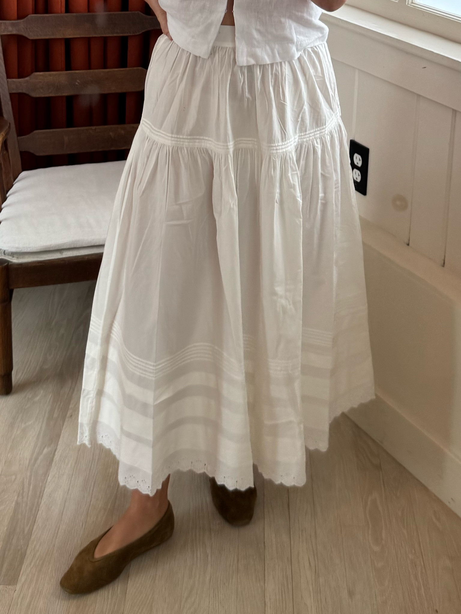 The best white maxi skirt