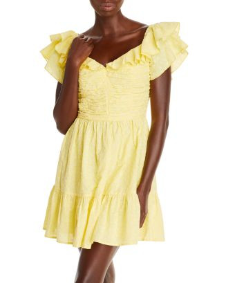 Ruffled Eyelet Mini Dress | Bloomingdale's (US)