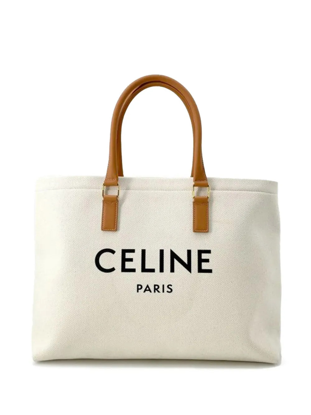 Celine Pre-Owned 2018-2025 Canvas Logo Print Horizontal Cabas tote bag - White | Farfetch Global