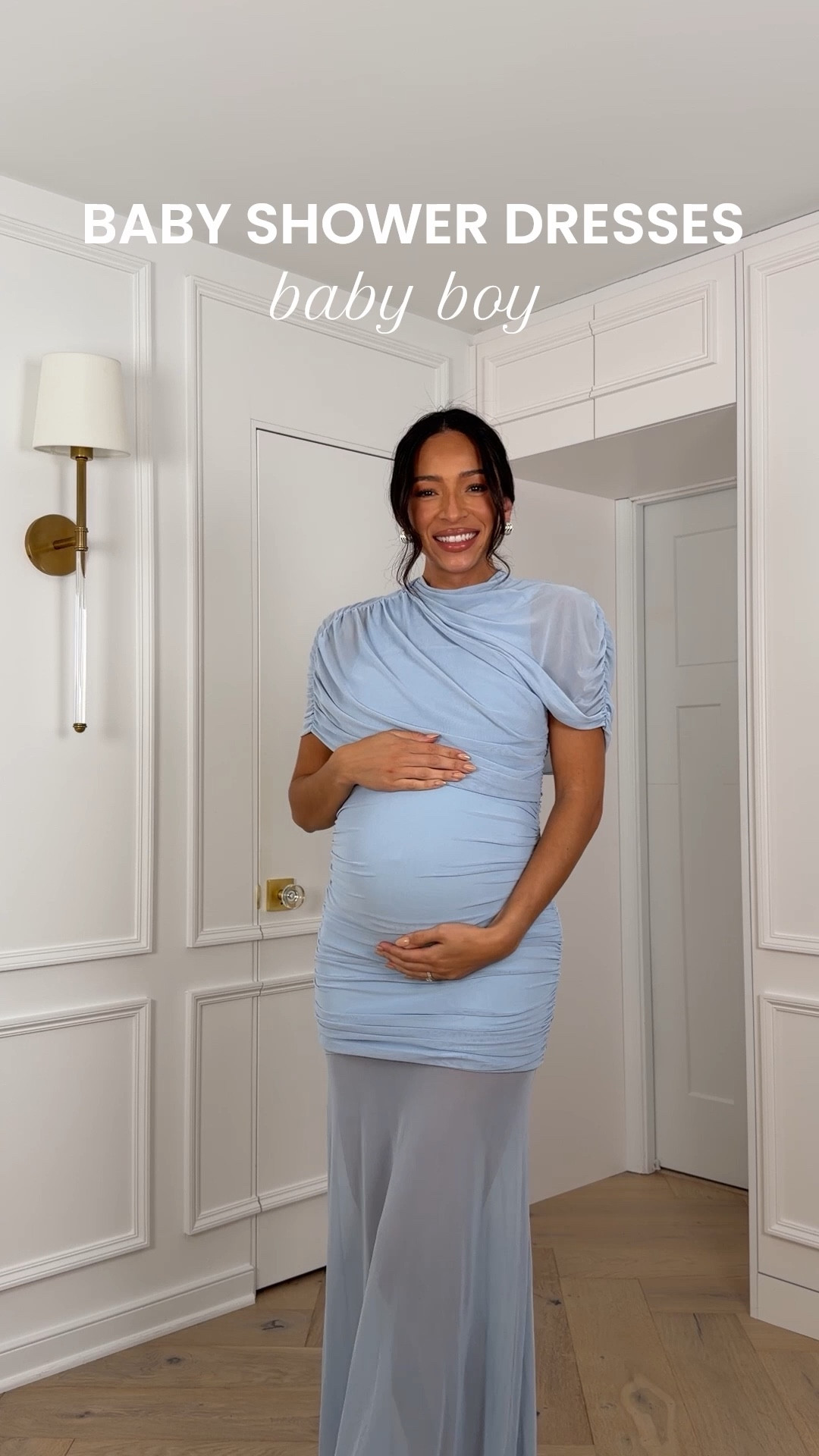 Blue baby shower dresses I love 🩵 Sizing details below 👇🏽 

1. Small - sized up 1 from usual
2. Small - sized up 1 from usual - brand runs small but material has lots of stretch 
3. Medium - sized up 2 from usual, material has no stretch
4. Medium - sized up 2 from usual 
5. Size 6 - sized up one from usual - this brand runs small
6. S - sized up one from usual

Baby shower outfit 
Blue maxi dress 
Boy baby shower dress 
Baby boy shower dress
Maternity shoot dresss

#LTKBump #LTKStyleTip