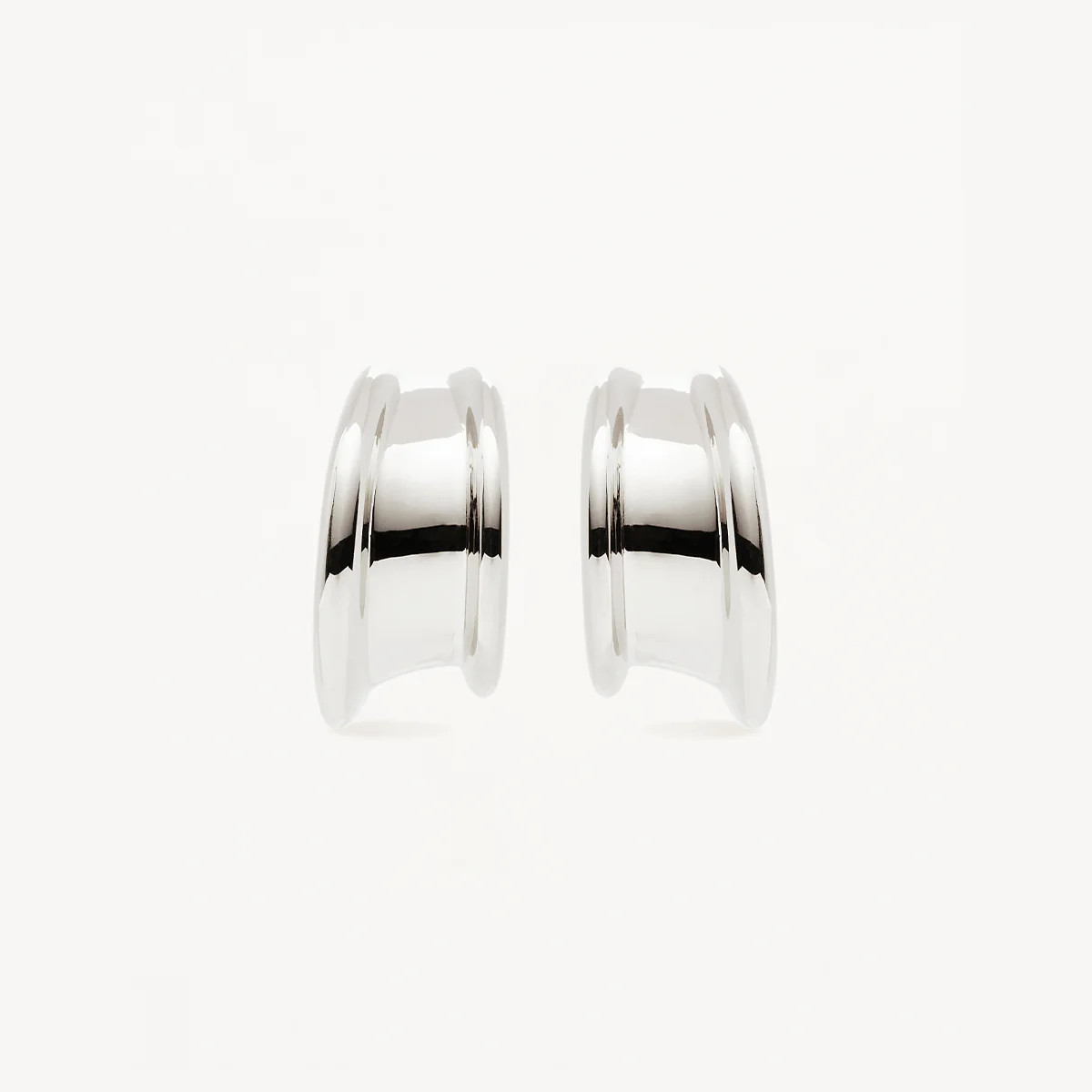 Sterling Silver Muse Large Hoops | By Charlotte