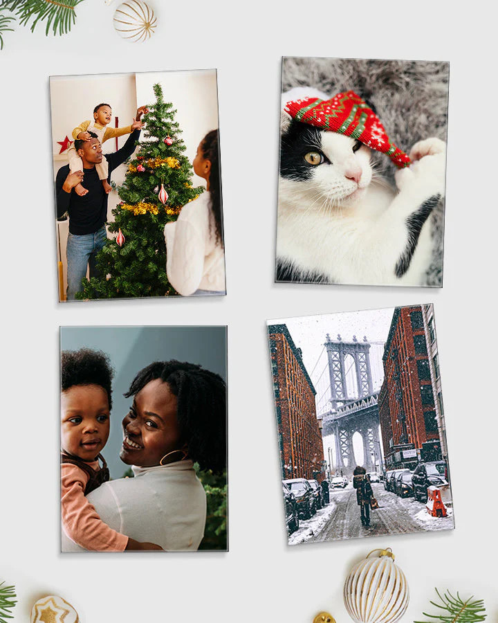 4 Medium Glass Prints Bundle | Fracture