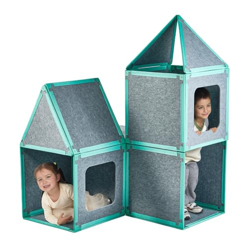 20-Piece Magnetic Fort Building Kit for Kids – Giant Modular Playhouse Panels, STEM Construction Toy for Creative Indoor Play, Ages 3+ | Amazon (US)