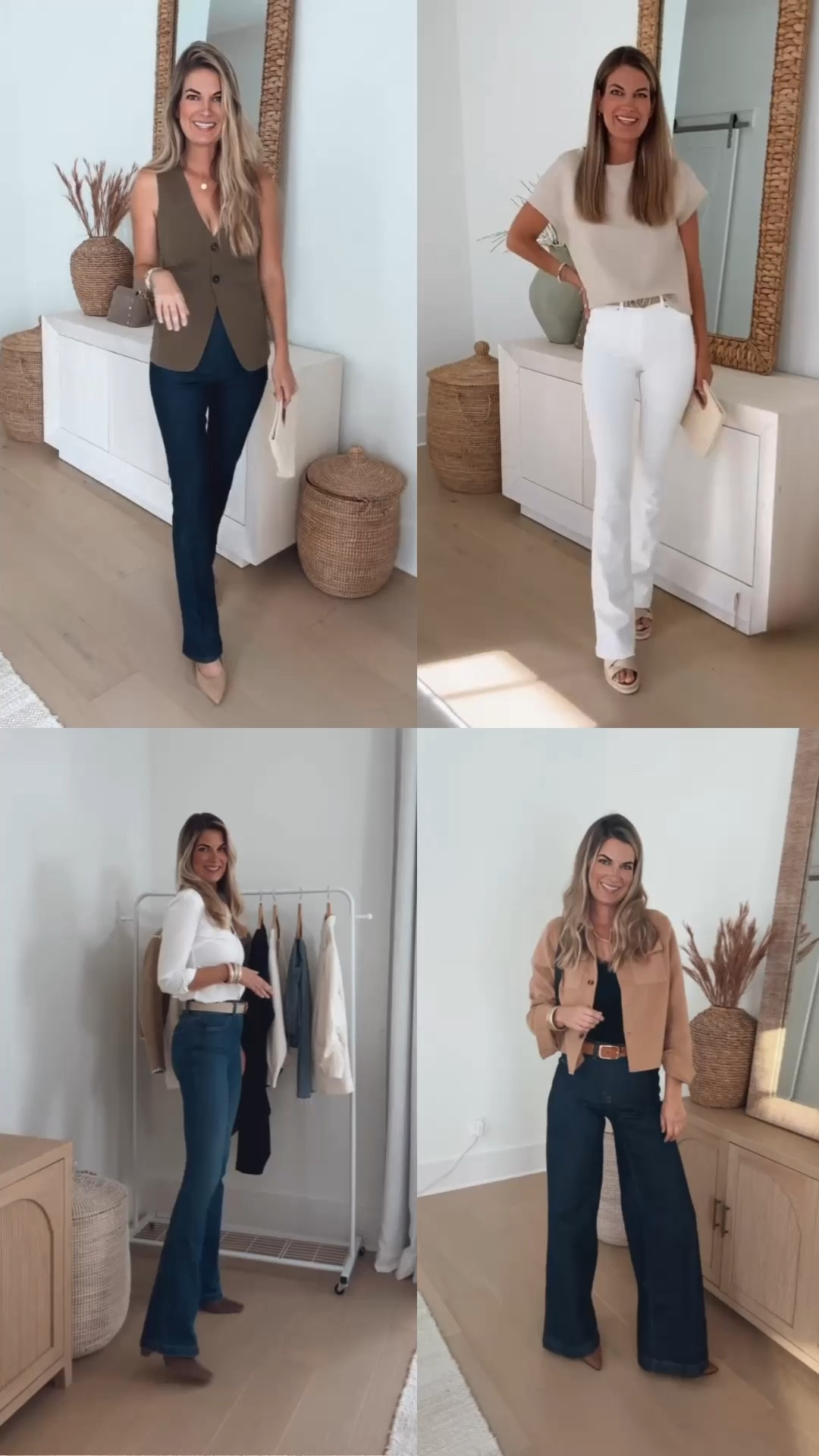 Some of my favorite flattering @spanx denim! I’m wearing XS tall in both the flare jeans and small tall in the micro flare and wide leg jeans.

New customers can use code  RACHELXSPANX to get 20% off + free shipping (excluding sale items). 

#spanxpartner

#LTKOver40 #LTKStyleTip #LTKWatchNow