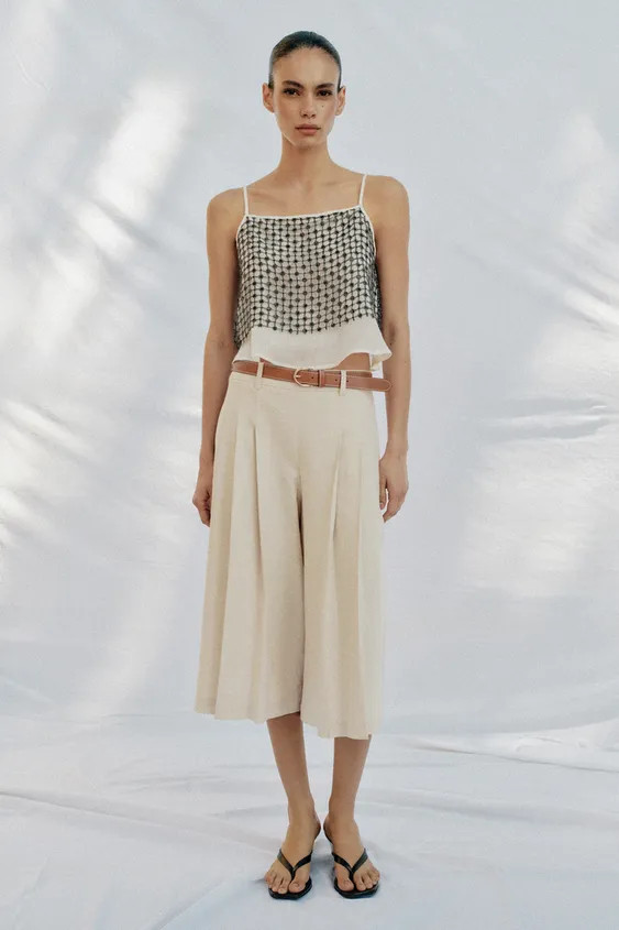 LONG BELTED SHORTS | Zara US