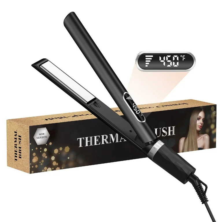 SKIMI Hair Straightener Flat Iron, Hair Straightening, Curling-5 Temp, Fast Heating, Dual Voltage... | Walmart (US)