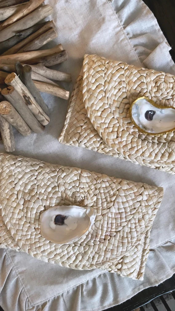 Oyster Shell Clutch | Etsy (US)