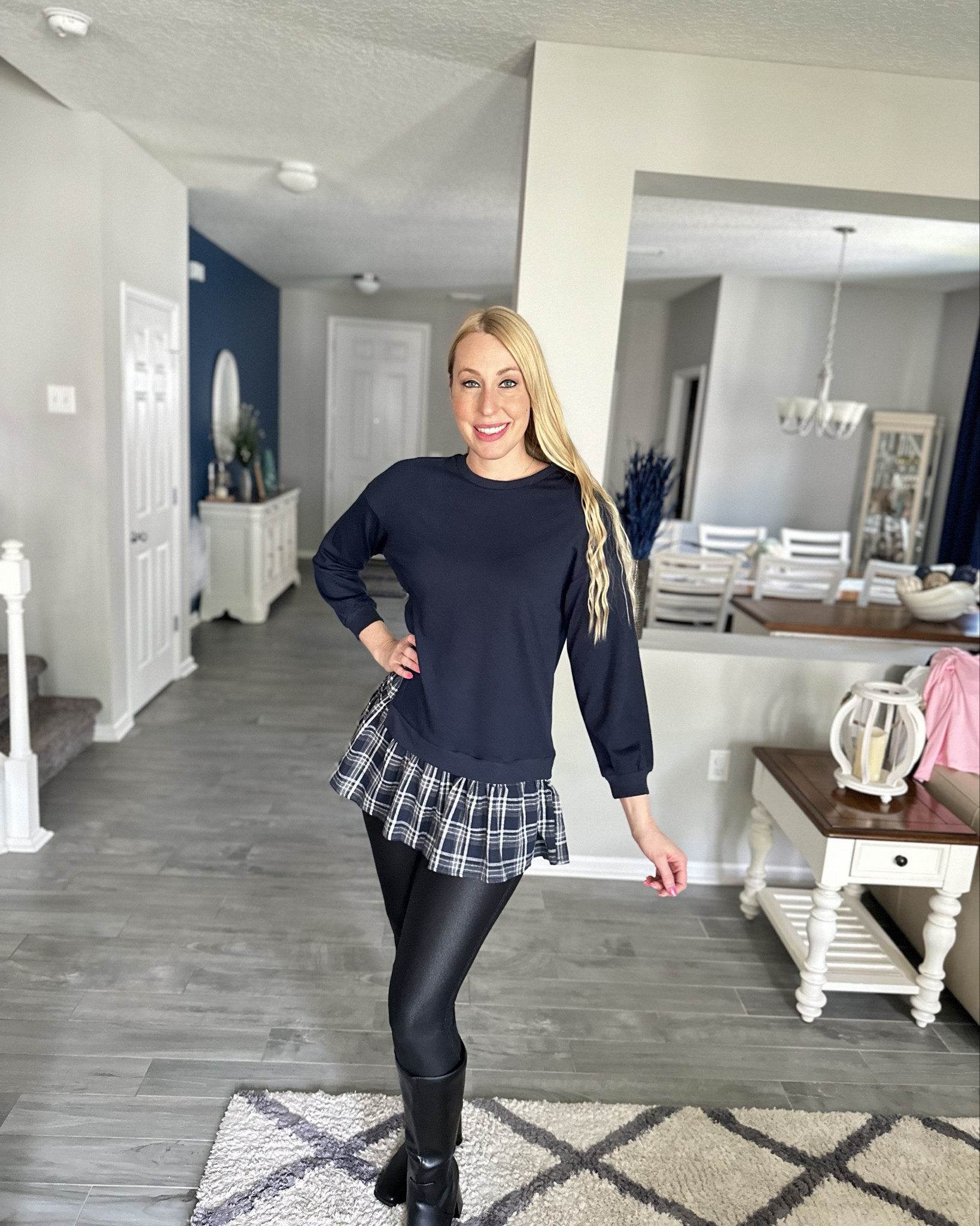 School Girl Sweatshirt
💙 this is such a soft sweatshirt 
💙 love it paired with leggings and boots 
💙 wearing size small and it fits true to size 

#LTKFindsUnder50 #LTKFindsUnder100 #LTKStyleTip