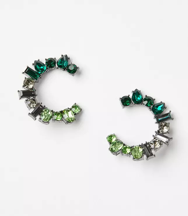 Ombre Wreath Statement Earrings | LOFT
