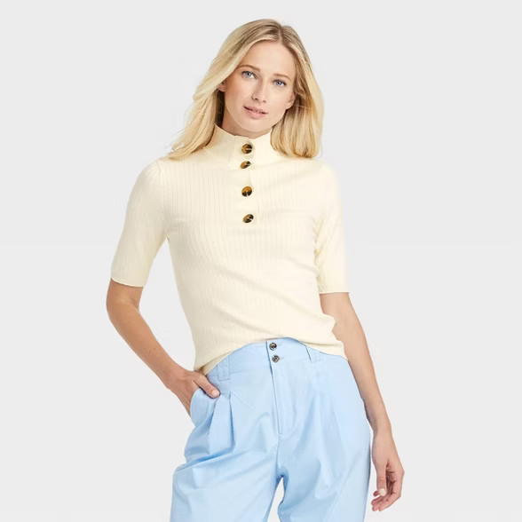 Women's Mock Turtleneck Pullover Sweater - Who What Wear™ | Target