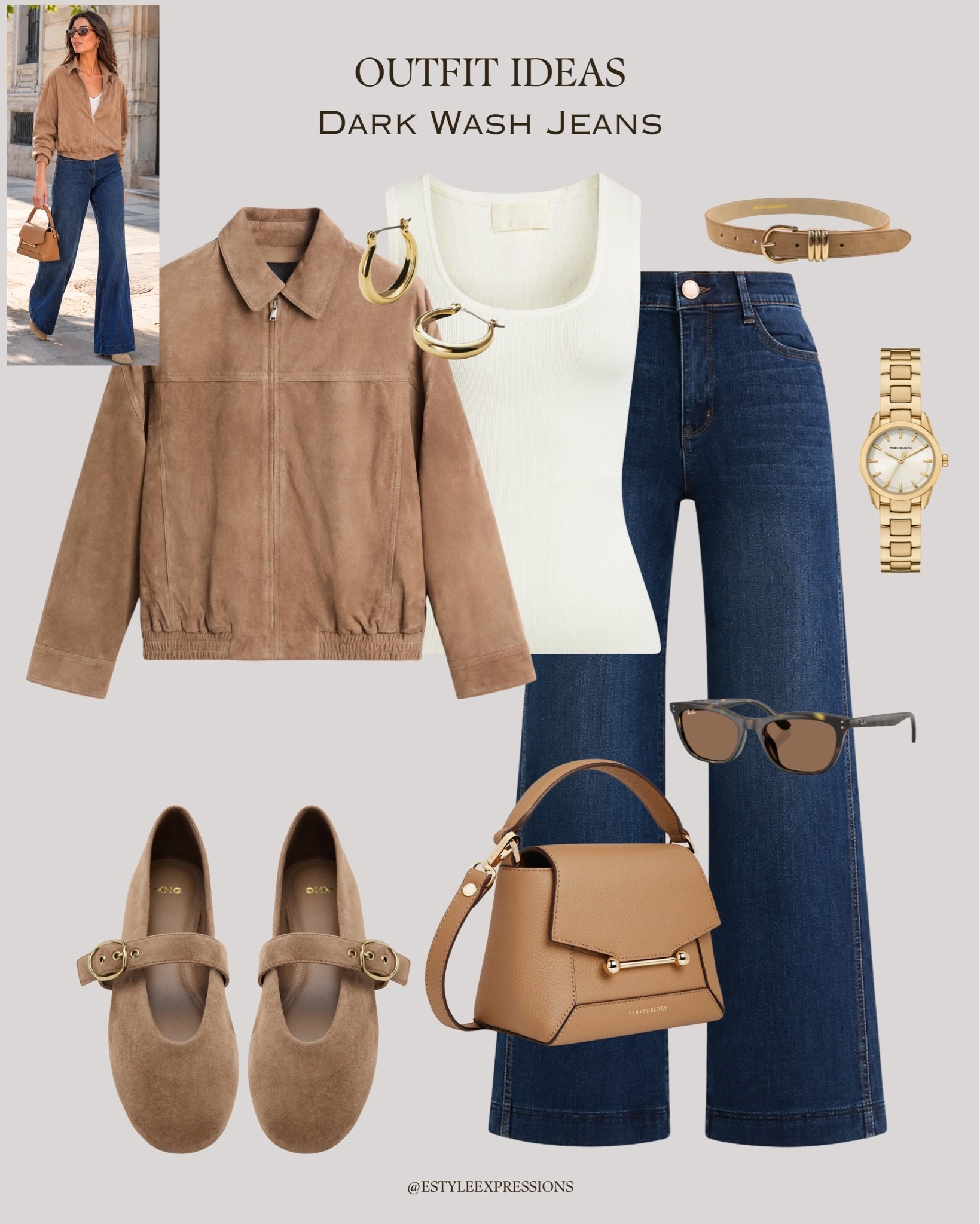 Transitional outfits with dark blue jeans!👖🍂

#LTKjeans