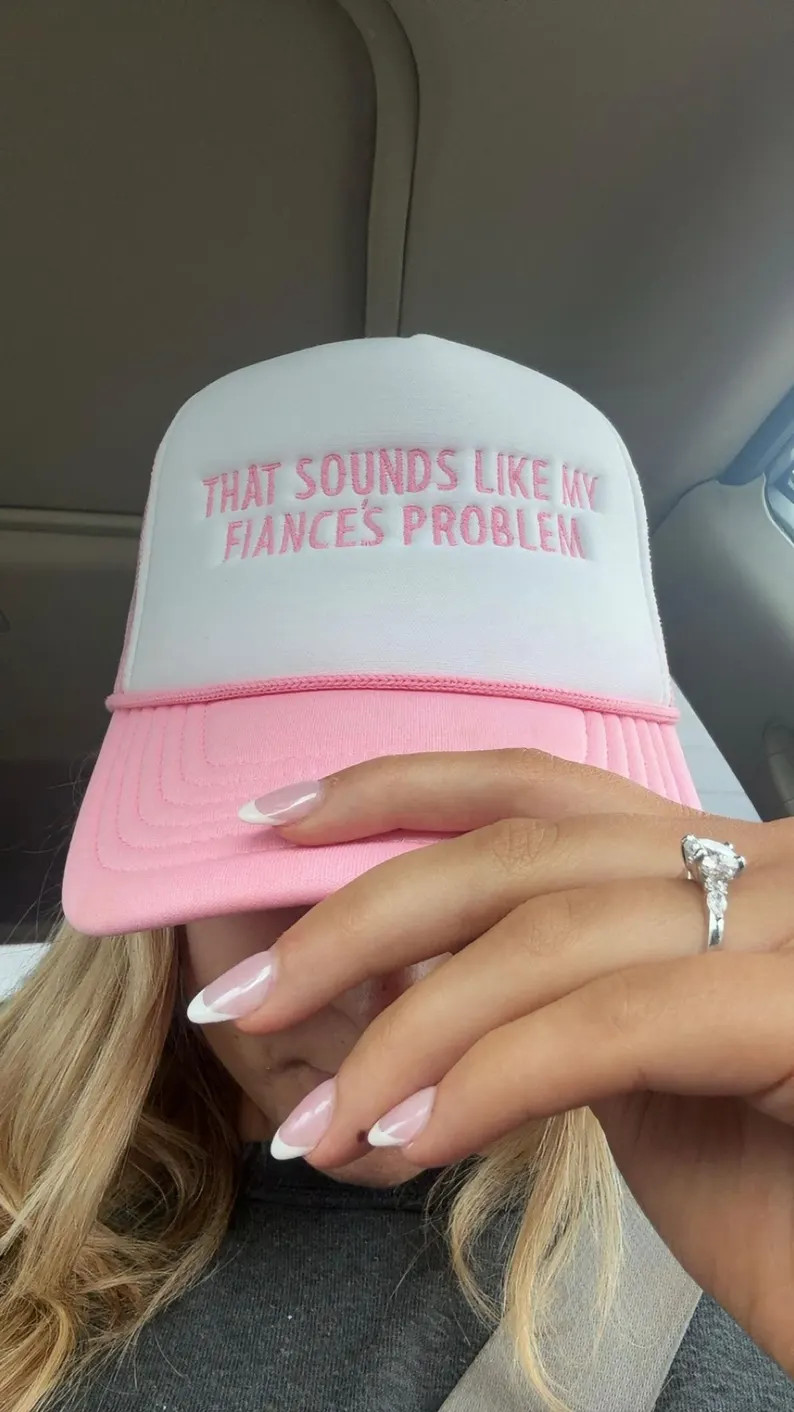 That sounds like my husbands problem hat, custom, husband hat, rope trucker hat, fianc\u00e9 hat,... | Etsy (Global)