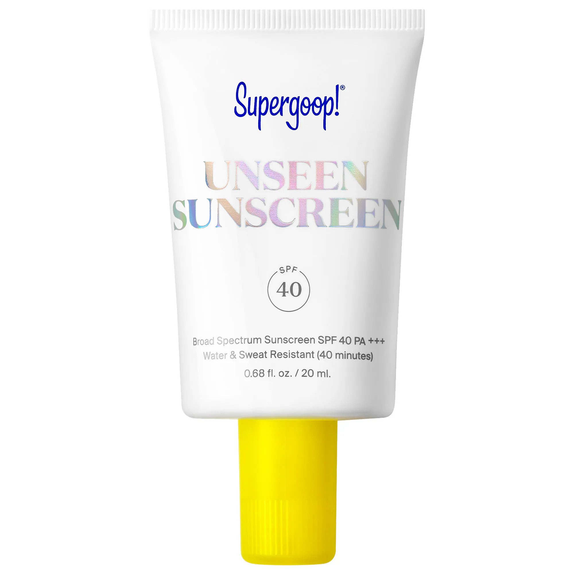 Supergoop! Mini Unseen Sunscreen Invisible Broad Spectrum SPF 40 PA +++ 0.68 oz/ 20 mL | Sephora (US)