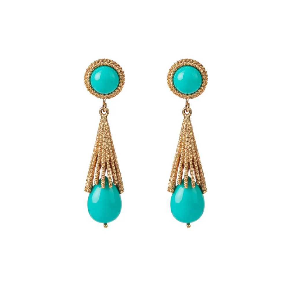 1970s Vintage Avon Faux Turquoise Earrings | Susan Caplan