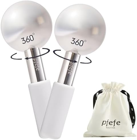 Pfefe 360 Rotating Ice Globes for Face & Eyes, Unbreakable Stainless Steel Cryo Sticks for Beauty... | Amazon (US)