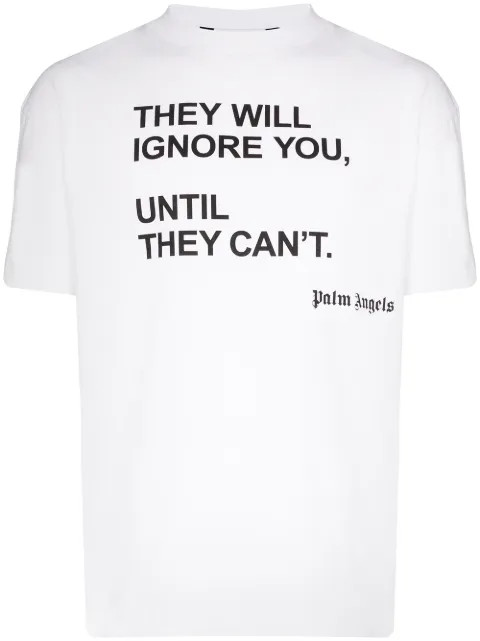 T-Shirt mit Slogan-Print | Farfetch (DE)