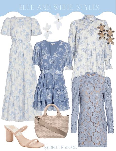 Blue and white styles for spring 💙 

#LTKshoecrush #LTKFind #LTKitbag