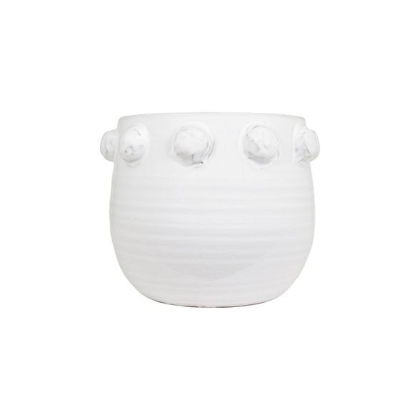 9" x 11" Terracotta Planter with Bubble Design White - 3R Studios | Target