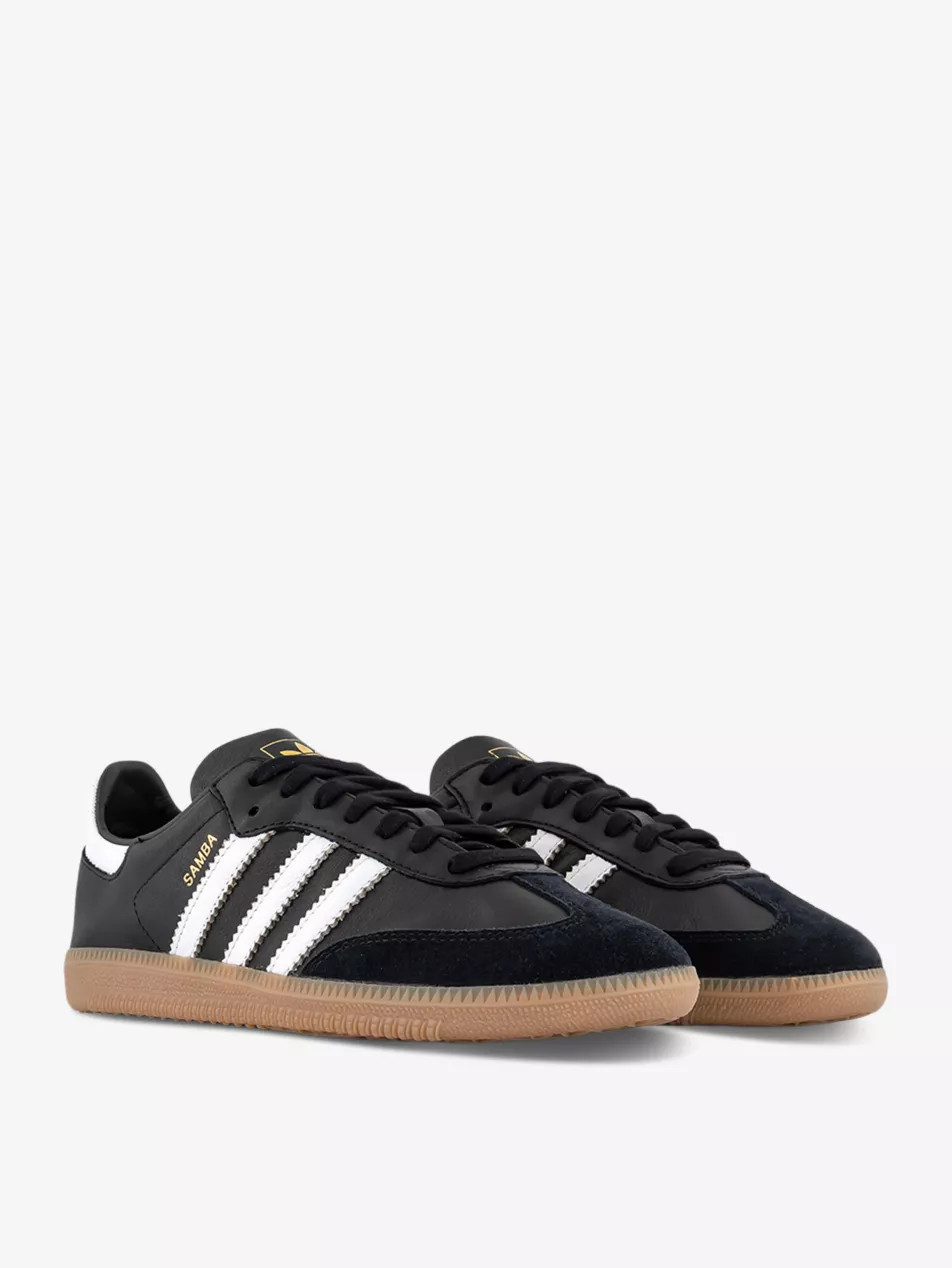 Samba Collapsible leather and suede low-top trainers | Selfridges