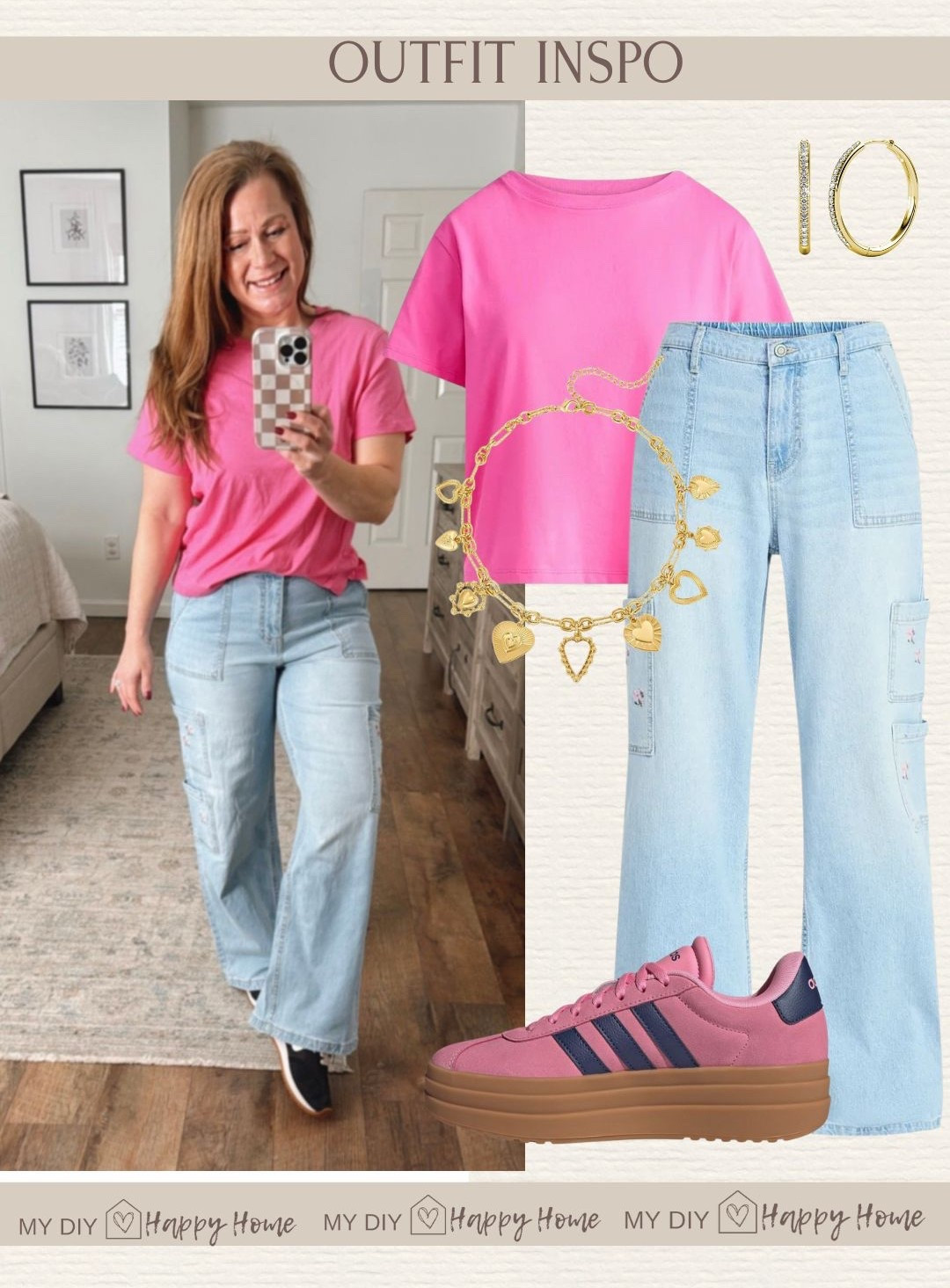 Outfit inspiration 

Viral wide leg cargo pants in a new pattern and also in short and tall lengths!
Crop top
Sneakers 
Heart necklace 

I am in a small in the top, small
Short in pants 


Valentines outfit, outfit idea, petite fashion, Walmart style, Walmart fashion


#LTKSeasonal #LTKMidsize #LTKPetite