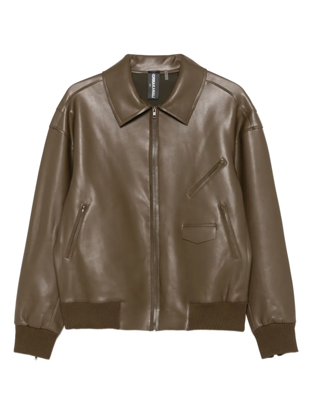 Norma Kamali Veste Bomber à Fermeture Zippée | Marron | FARFETCH FR | Farfetch Global