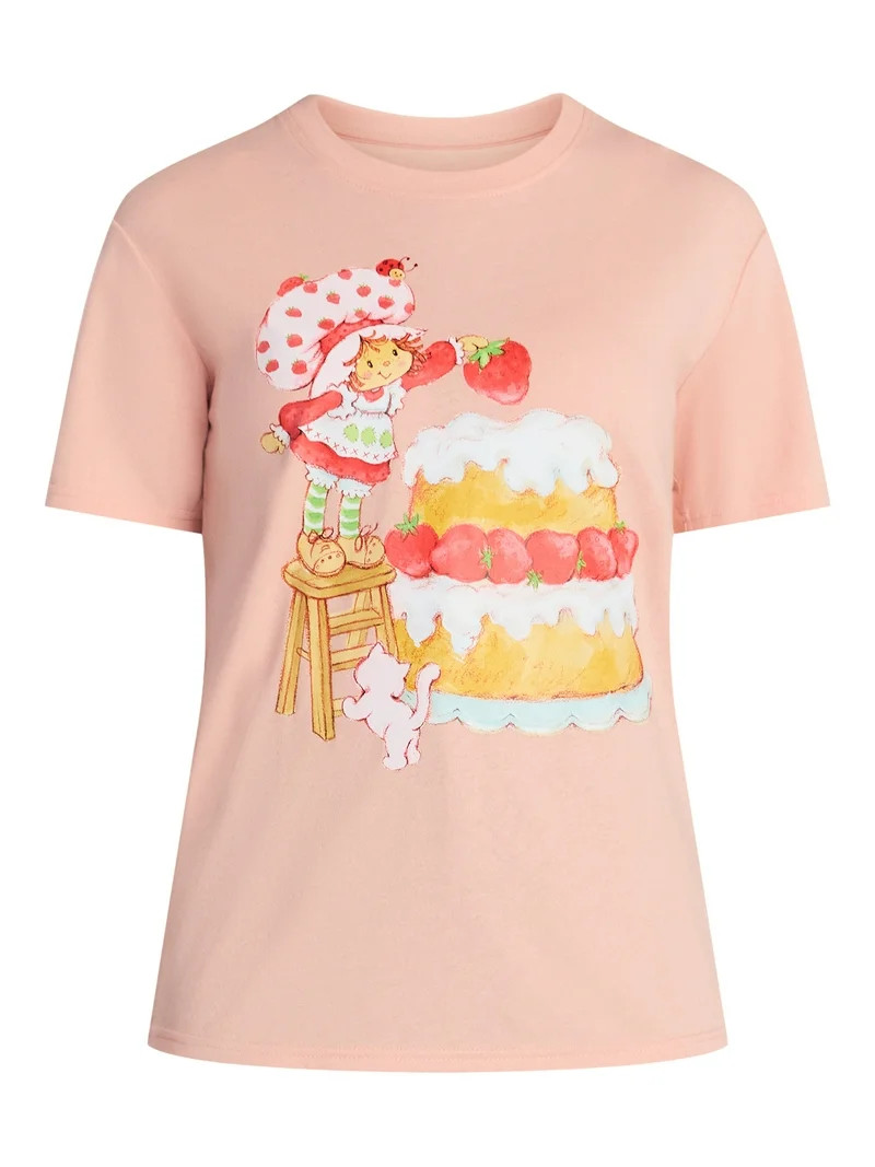 Strawberry Shortcake Women's Graphic Tee with Short Sleeves, Sizes XXS-XXL | Walmart (US)