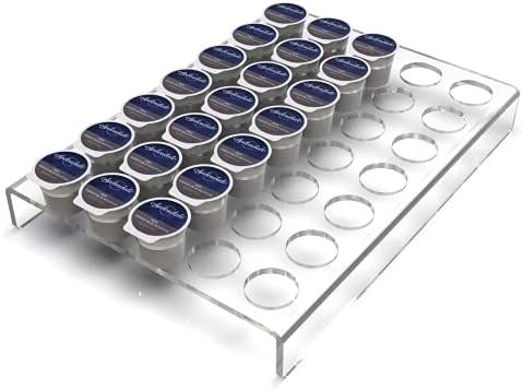 Flat countertop coffee pod holder k cup organizer tray | Coffee pod organizer for 35 coffee pods | C | Amazon (US)