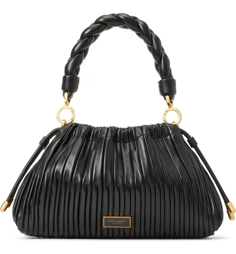 meringue pleated leather crossbody bag | Nordstrom