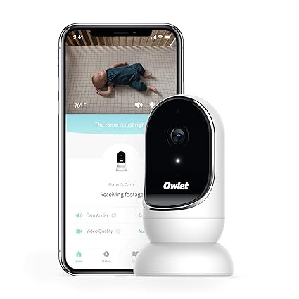 Owlet Cam Smart Baby Monitor - Secure, Encrypted HD Video from Anywhere, with Sound & Motion Noti... | Amazon (US)