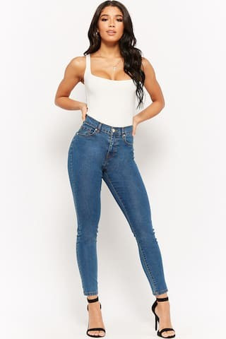 High-Waist Skinny Jeans | Forever 21 (US)