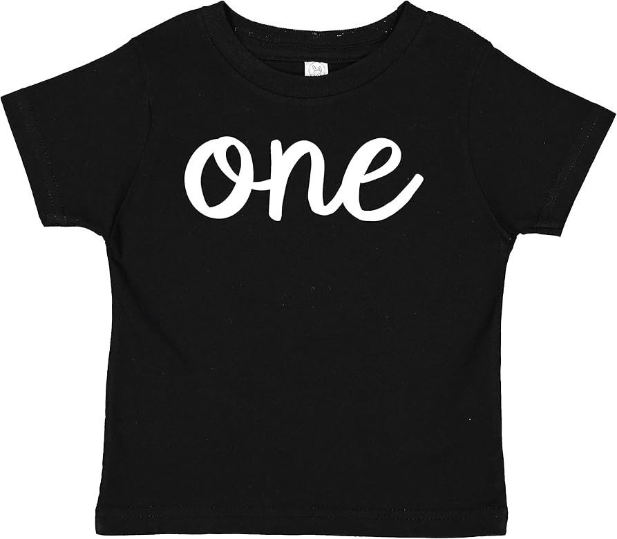 7 ate 9 Apparel Kids One Birthday Shirt for Girls or Boys 1 Year Old Birthday Shirt First Bday 1s... | Amazon (US)