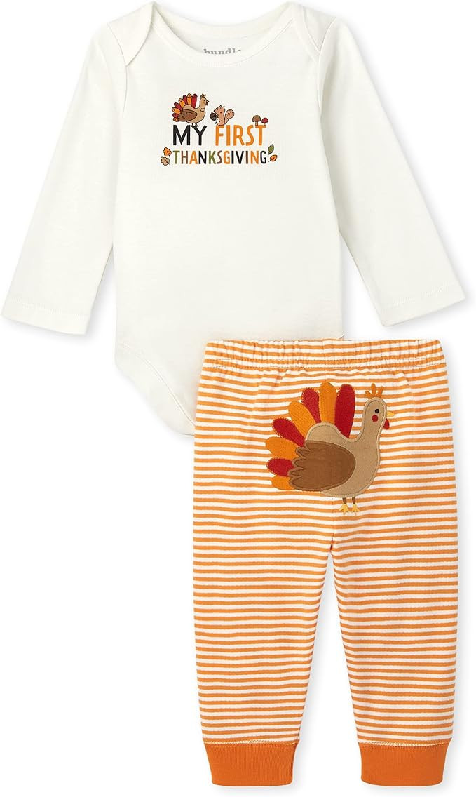 The Children's Place baby-boys Long Sleeve Bodysuit and Pants Set | Amazon (US)