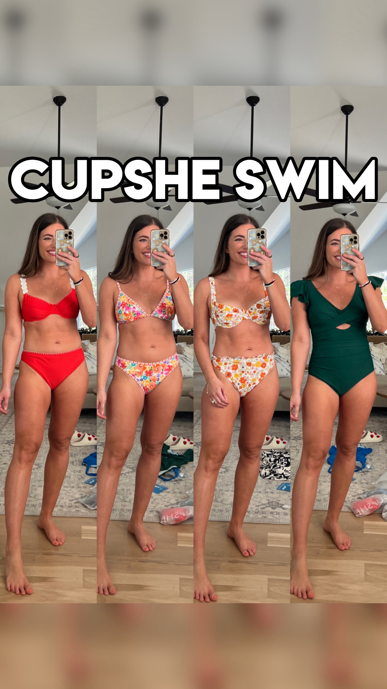 Cupshe swim haul! ⭐️ use code MORGAN for 15% off $70+ or 20% off $109+ ⭐️ 
Sizing: I’m 150lb and true size 8/M. 36B/C bra top. 29” waist 40” hips. I’m 5’5
🩷 Wearing my true size M in all swimsuits & coverups + jumpsuit. 🩷

Kids swimsuits run 1 size small. My oldest daughter is 7 years old & is a size 8/M and the size 10 fits her perfectly! 

Bikini spring break style mom swimsuit one piece full coverage busty one shoulder ruffle floral bikini swim swimwear try on 

#LTKSwim #LTKWatchNow #LTKSeasonal