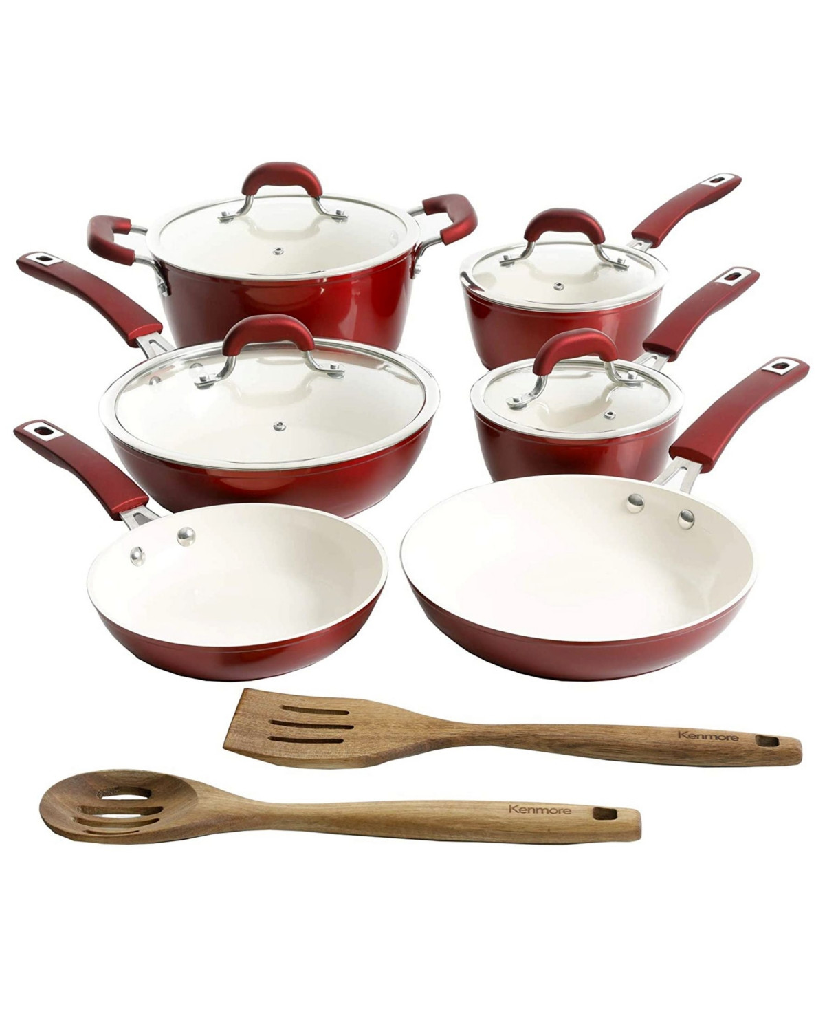 Kenmore Arlington Ceramic Coated Non-Stick Cookware Set | Macys (US)