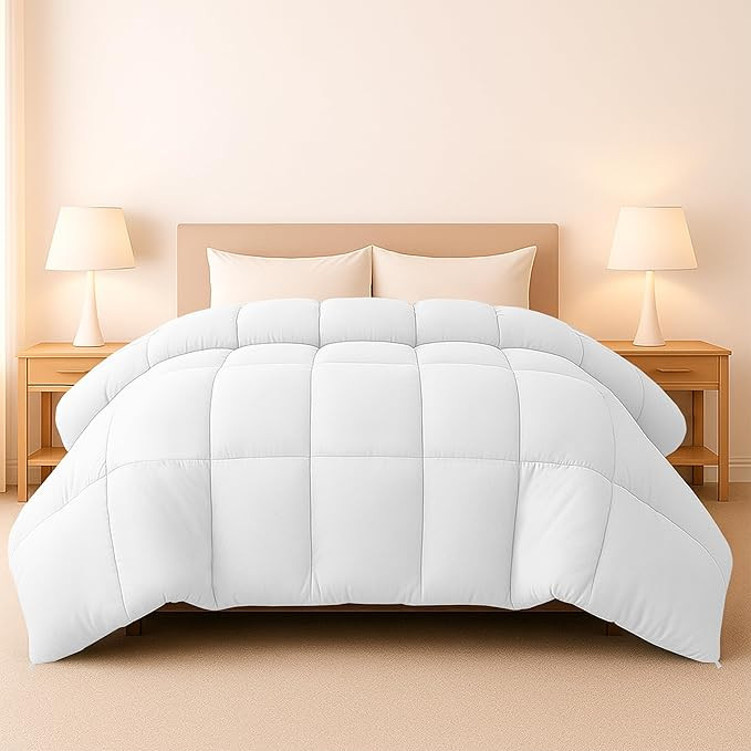 LUX Décor Twin Comforter – 92x68 Ultra-Soft Down Alternative Duvet Insert with Corner Tabs & B... | Amazon (US)