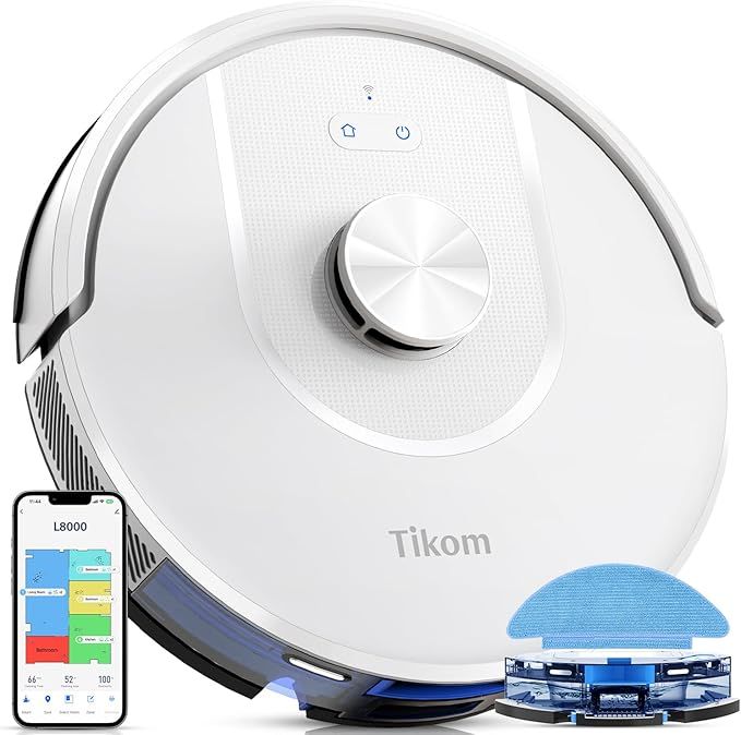 Tikom Robot Vacuum and Mop, L8000 Laser LiDAR Navigation Robotic Vacuum, 150Mins Max, 45dB, 14 No... | Amazon (US)