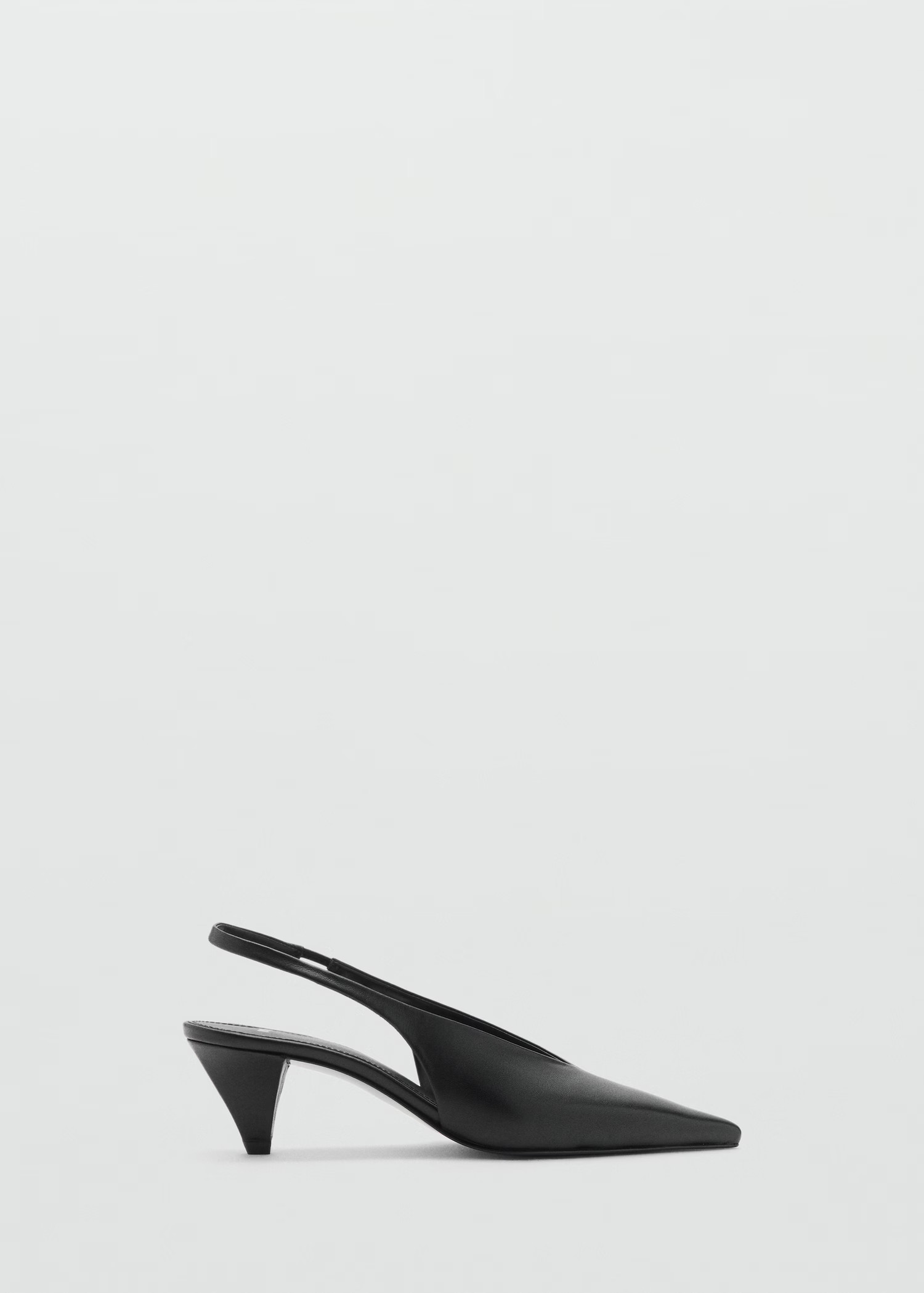 Pointed-toe leather heeled shoes - Women | MANGO USA | Mango (US/MX/AU)