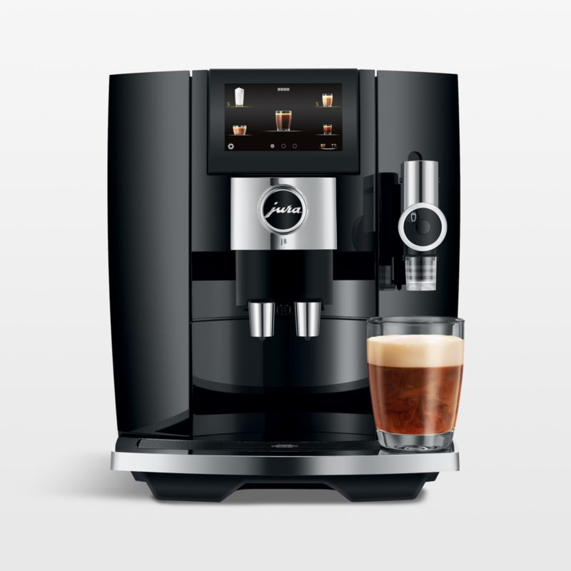 JURA J8 Piano Black Fully Automatic Espresso Machine + Reviews | Crate & Barrel | Crate & Barrel