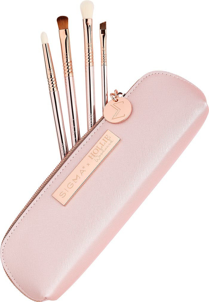 x Hollie Woodward On The Glow Eye Brush Set | Nordstrom