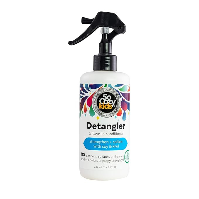 SoCozy Detangler Leave-In Conditioner Spray For Kids Hair, Mango, 8 Fl Oz (Pack of 1) | Amazon (US)