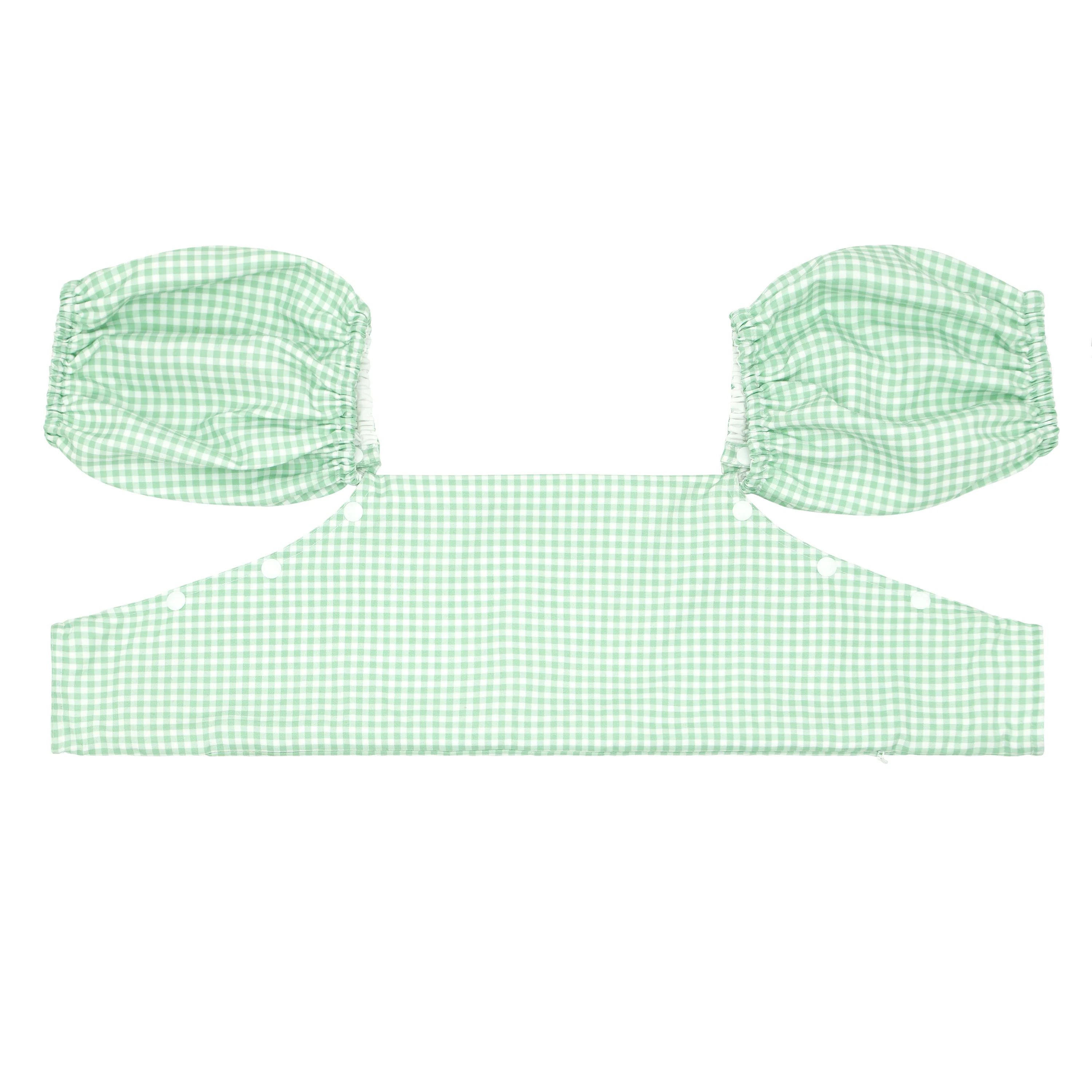 palm gingham puddle jumper cover | minnow