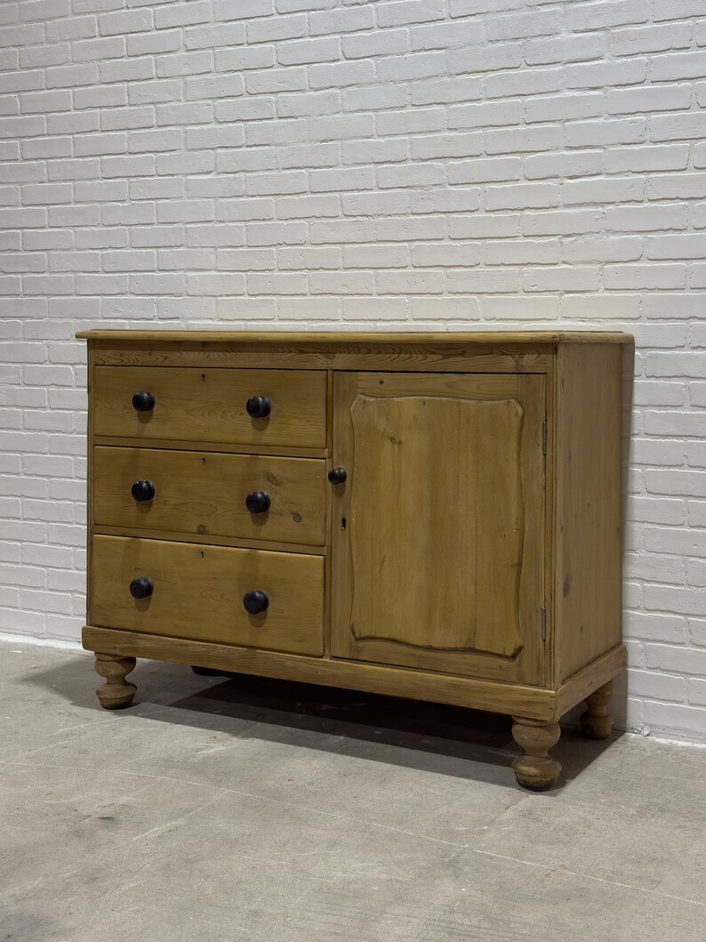 English Pine Antique Sideboard - Etsy | Etsy (US)