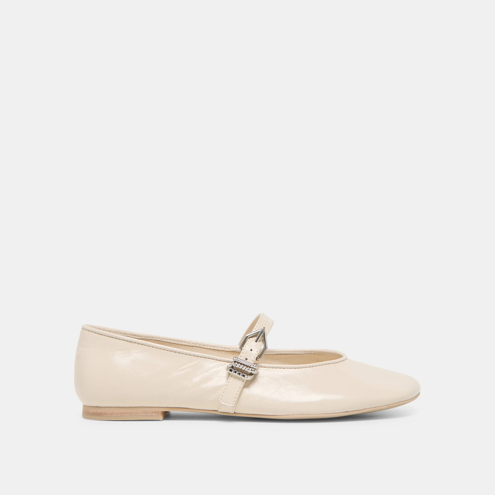 Alizza Creme Crinkle Patent Ballet Flats | Dolce Vita | DolceVita.com